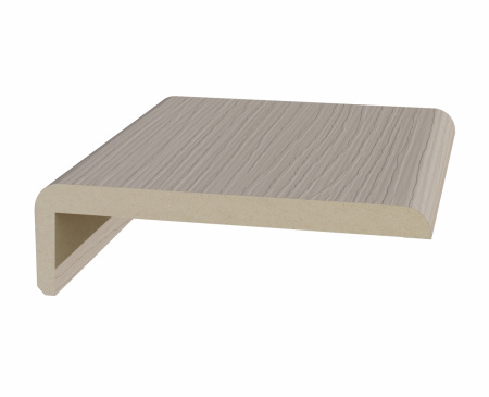 Перекладина наличника плоский телескоп. 75*6*2050 мм, ЭКО-шпон Ясень перламутровый